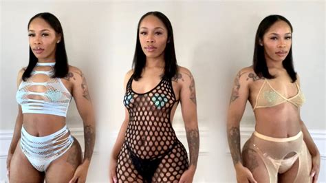 Sexy Fishnet Lingerie Haul Kylahnasiya Youtube