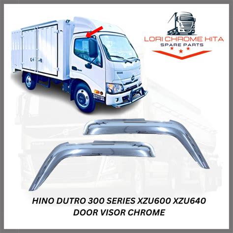 Lori Chrome Kita Hino Dutro Series Xzu Xzu Door Visor Chrome