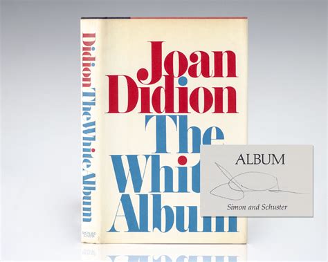 The White Album Joan Didion First Edition Signed