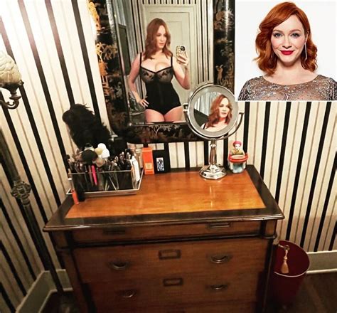 Christina Hendricks Poses In Black Lingerie For Sultry Mirror Selfie