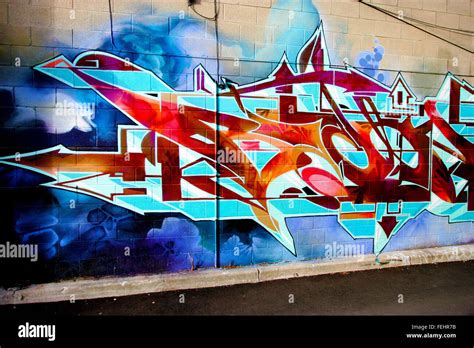 Kensington Market Toronto Graffiti Stock Photo - Alamy