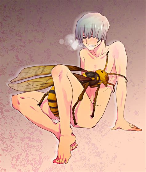 Rule 34 1boy Anal Barefoot Bee Blue Eyes Grey Hair Insects Lying Male Mentsuyu Artist