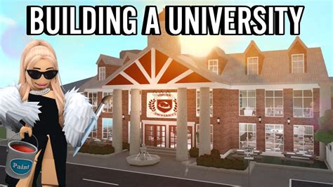 Building A University In My Bloxburg Town Youtube