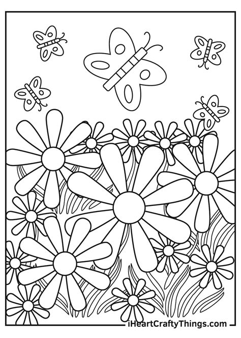 Flower Garden Colouring Pages | Best Flower Site