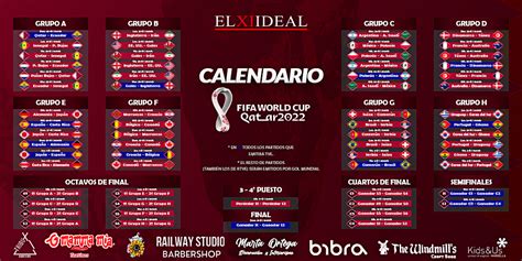 Calendario Mundial Qatar 2022 Elxiideal