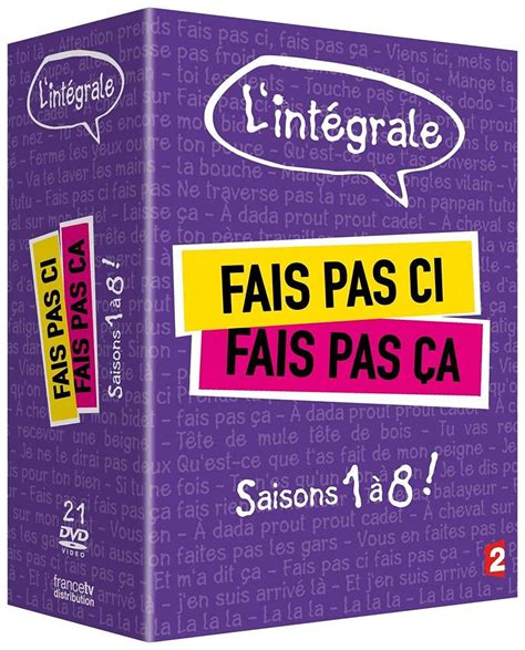 Amazon Coffret Fais Pas Ci Fais Pas Ca Saisons Edition