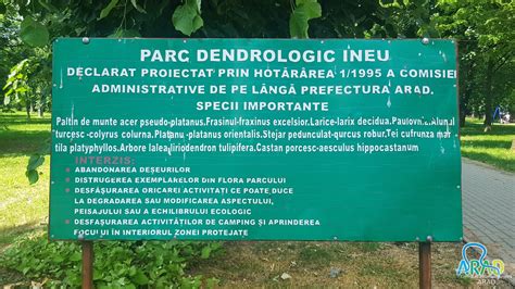 Parcul Dendrologic Din Ineu Cnipt Arad