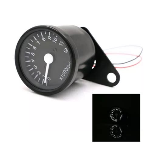 MOTO UNIVERSEL LED Compte Tours Compteur De Vitesse Tailles Noir