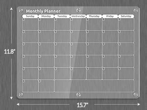 Amazon Skydue Acrylic Magnetic Calendar For Refrigerator Monthly