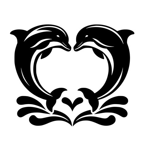 Download Dolphin Heart SVG File - Perfect for Cricut and Laser Machines