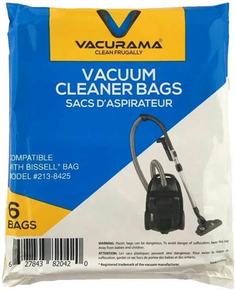 Vacurama Compatible Vacuum Bags for Bissell® Zing, Zing II, Powerforce ...