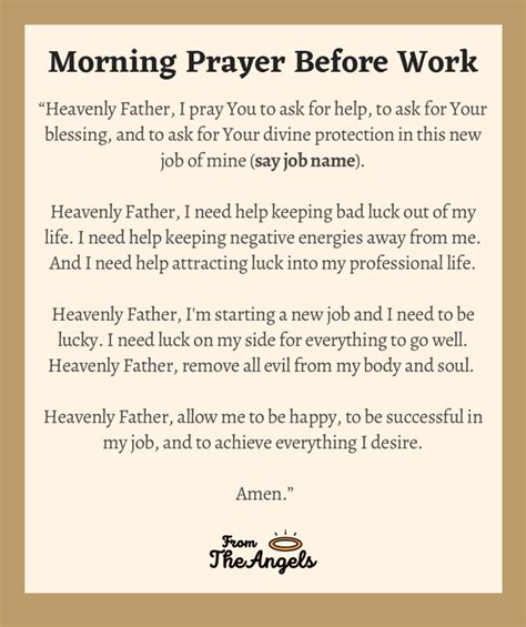 7 Prayers When Starting A New Job First Day Of Work