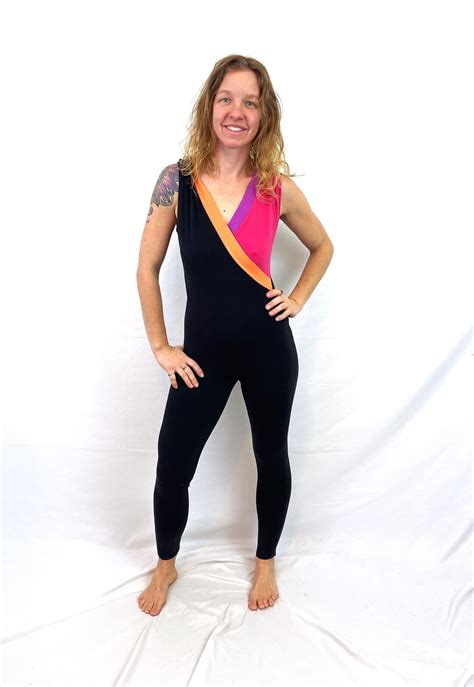 Vintage 1980s 80s Fun Spandex Leotard Unitard Bodysuit By Etsy