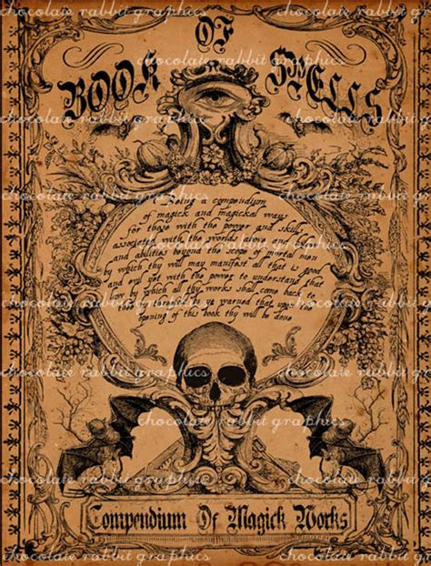 Printable Witches Spell Book Pages