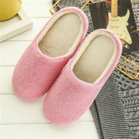 Womens Cotton Sheep Slip On House Slippers For Women Indoor Outdoor