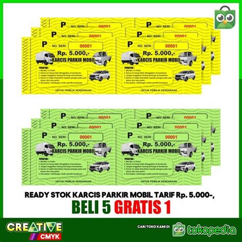 Jual Karcis Parkir Mobil Kertas Warna Best Seller Shopee Indonesia