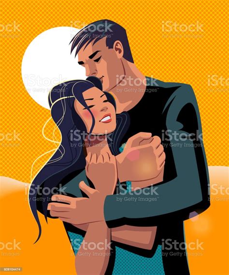 Embraces Of A Loving Couple Stock Illustration Download Image Now