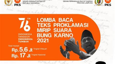 F Pks Dprd Lampung Gelar Lomba Baca Teks Proklamasi Mirip Soekarno