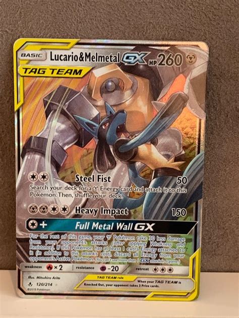 Lucario Melmetal GX ENG Unbroken Bonds Pokemon 120 214 Kaufen Auf