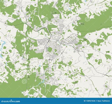 Map Of The City Of Tula, Russia Royalty-Free Stock Photo | CartoonDealer.com #159430815