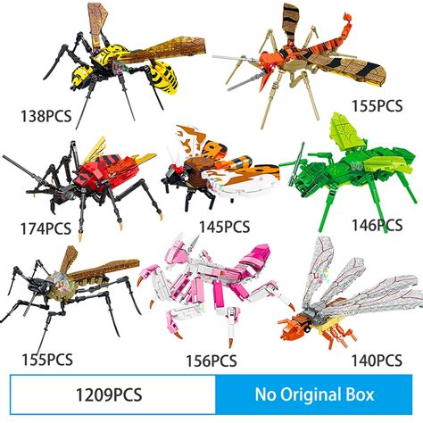 Toylinx Moc Insekten Modell Bausteine Fliegen Bienen Bausteine Setzen