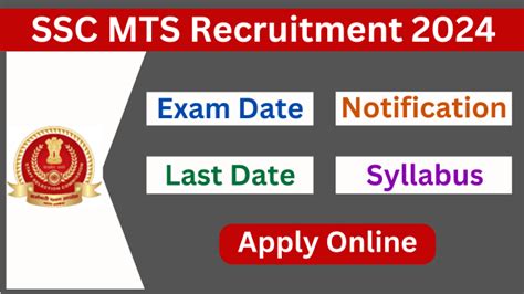 Ssc Mts Recruitment 2024 Notification Out Exam Date Apply Online