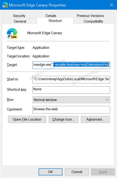 How to Enable Extensions Menu Button in Microsoft Edge