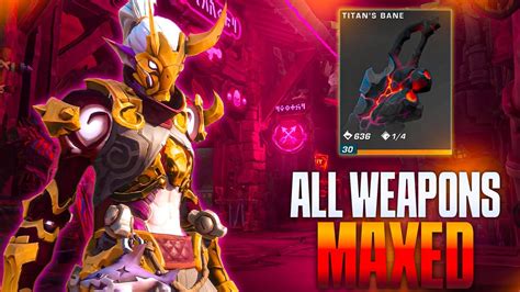 I Maxed Every Weapon SOLO Fun Weapon Tier List Wayfinder YouTube