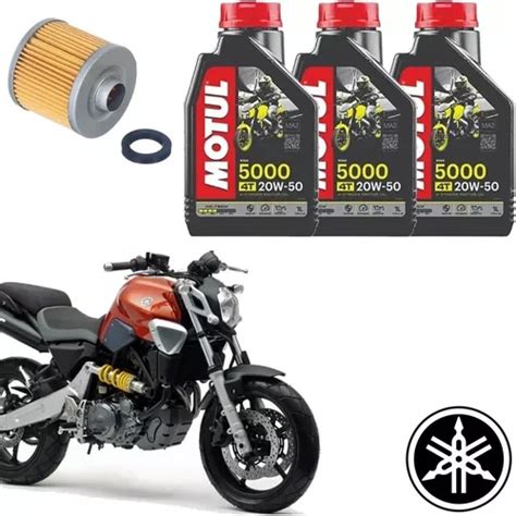 Motul 5000 20w50 Troca De Óleo Mt03 660 Tecfil Pl247