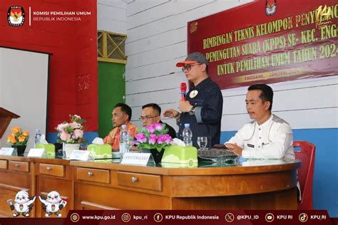 Anggota KPU Parsadaan Harahap Hadir Pada Bimbingan Teknis KPPS Pemilu