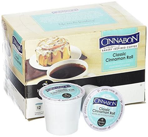 Cinnabon Classic Cinnamon Roll Keurig Single Serve K Cup Pods Light