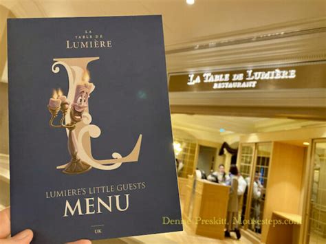 A Look at the La Table de Lumière Children s Menu at the Disneyland