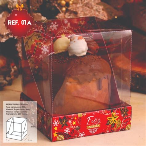 11 Caixa Embalagem Panetone Chocotone Trufado Natal 01a 1kg Frete grátis