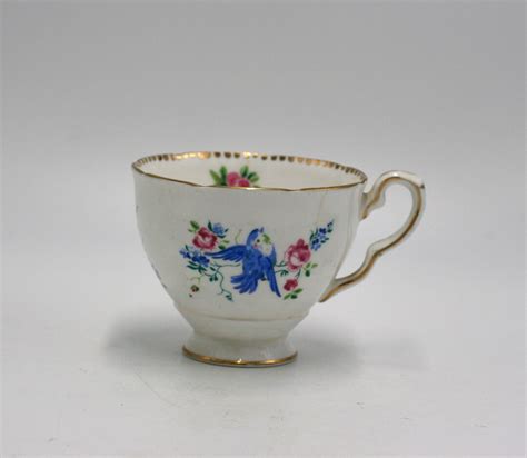 Vintage Royal Stafford Blue Bird Tea Cup Etsy