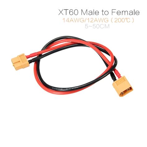 Cabo De Extens O Macho Para F Mea Conector Xt Fio De Silicone Awg