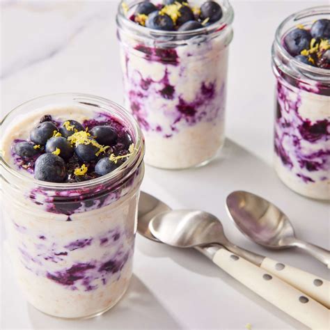 Lemon Blueberry Overnight Oats Recipe