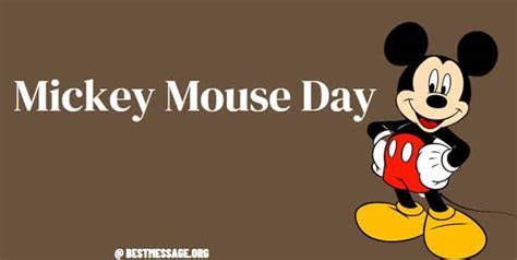 Mickey Mouse Day Messages And Quotes Sample Messages