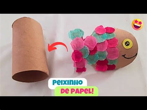 Como Fazer Um Peixe De Papel Usando Rolo De Papel Higi Nico Youtube