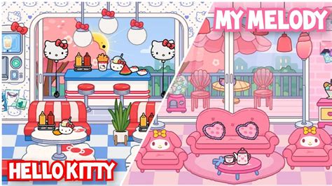 My Melody Vs Hello Kitty House Design Toca Life World Toca Boca Youtube