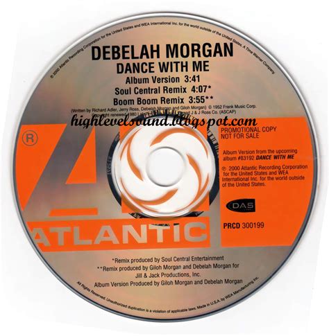 Highest Level Of Music Debelah Morgan Dance With Me Promocdm 2000 Hlm