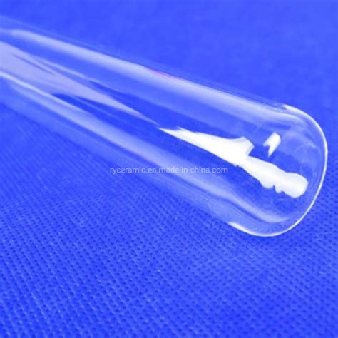 One Ends Closed Transparent Quartz Cylinder Quartz Glass Tube