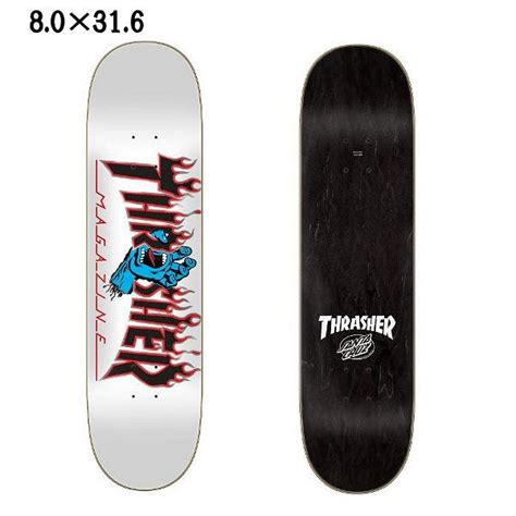 サンタクルーズ SANTACRUZ SANTA CRUZ x THRASHER SCRMNG FLAME LOGO DECK スラッシャー ...