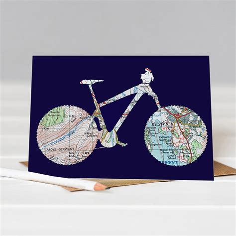 Cycle Card Card For Cyclists Bike Card Birthday Card Etsy