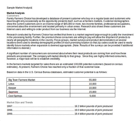 26 Market Analysis Templates In Ms Word Excel Pdf Apple Pages