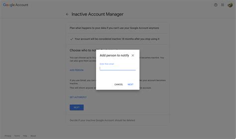 How to Set an Inactive Account Manager on Google