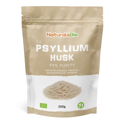 Organic Psyllium Husk 99 Purity 200g Pure Natural Psyllium Seed