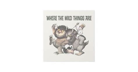 Where the Wild Things Are Characters Gallery Wrap | Zazzle