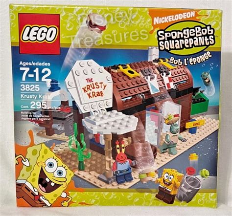 New Sealed Nickelodeon Lego 3825 The Krusty Krab Spongebob Mr Krabs