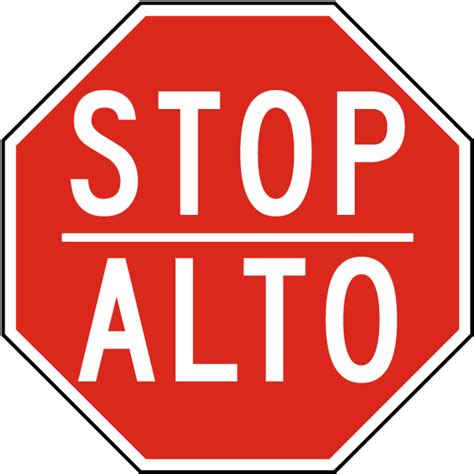 Alto Mexico Stop Sign at Dan Seals blog