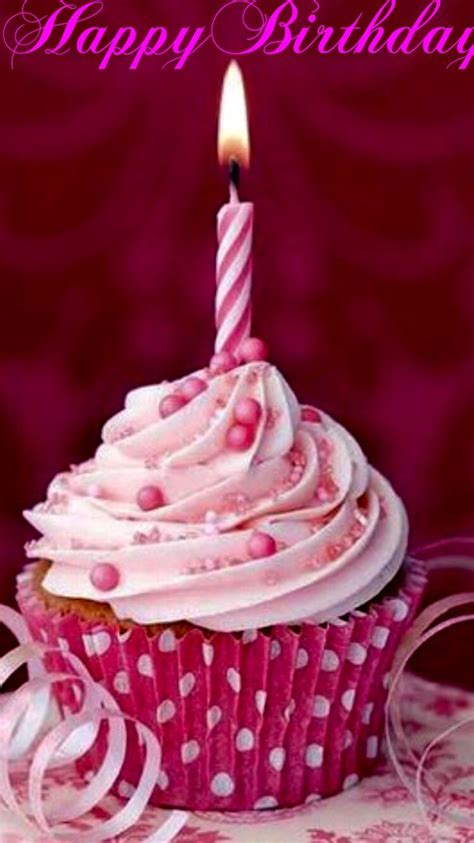 Happy Birthday Pink Cupcake Screenshot Edit Crop Personalize Post